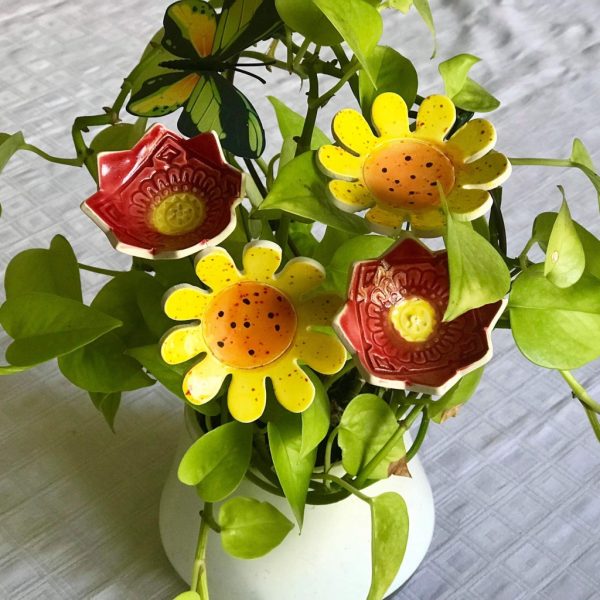 Ceramic Flowers - Mixed bunch of 12 - Image 6