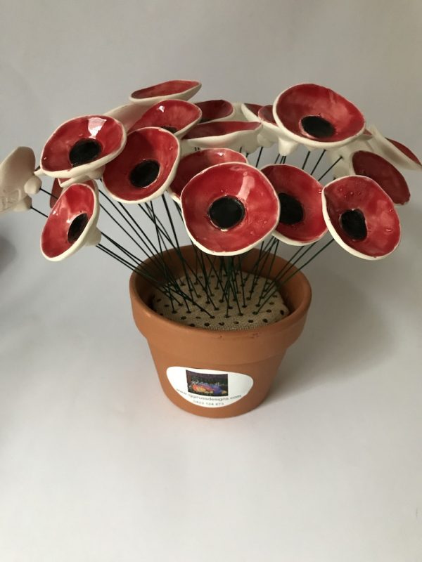 Ceramic Flowers - Mixed bunch of 12 - Image 2