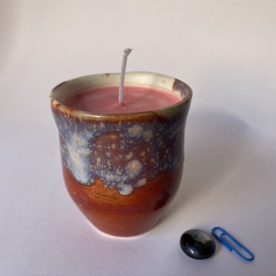 Vanilla and Raspberry Scented Candle