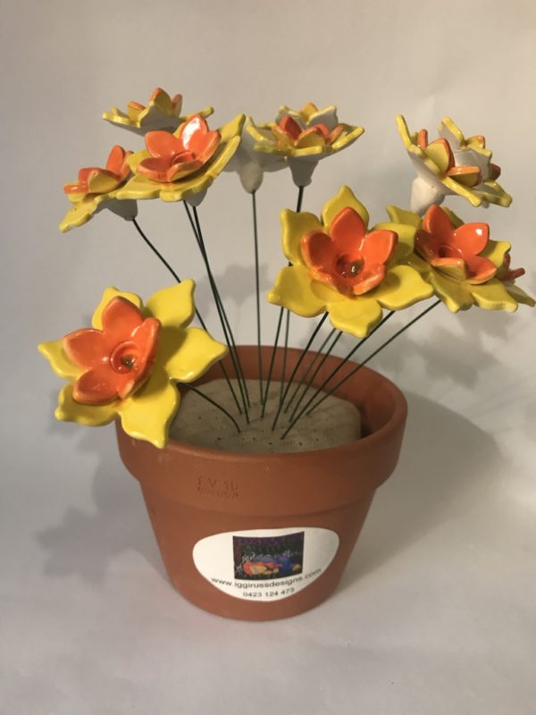 Ceramic Jonquils - Bunch of 3